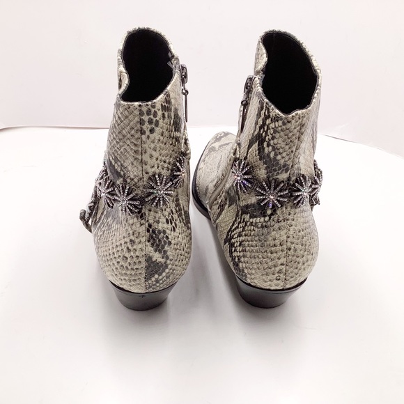 {Schutz} Natiely Snake Embossed Booties - Picture 6 of 12